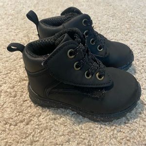 4C Baby Velcro Winter Boots Black